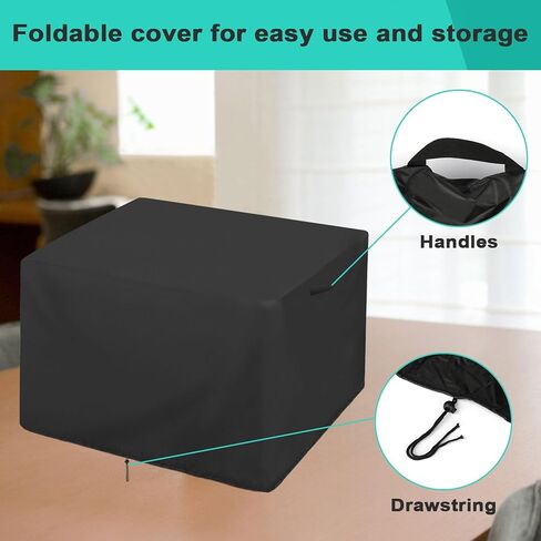 غطاء صانع الآيس كريم، يغطي صانع الآيس كريم الأوتوماتيكي Whynter ICM-15LS، يناسب آلة صنع الآيس كريم بسعة 1.6 لتر، غطاء صانع الآيس كريم مقاوم للماء والغبار (19.3 × 11.8 × 10 بوصة) in Kuwait