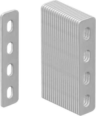 20Pcs Flat Straight Brace Brackets,4-1/4 Inch Stainless Steel Slotted Adjustable Mending Plates Repair Fixing Brackets 2.7mm Thickness Straight Repair Joining Plates in Saudi Arabia
