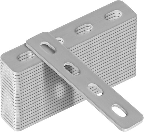 20Pcs Flat Straight Brace Brackets,4-1/4 Inch Stainless Steel Slotted Adjustable Mending Plates Repair Fixing Brackets 2.7mm Thickness Straight Repair Joining Plates in Saudi Arabia