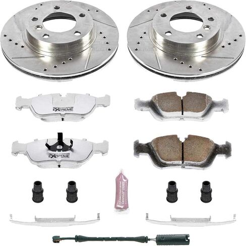 Power Stop K496-26 Front Z26 Carbon Fiber Brake Pads with Drilled & Slotted Brake Rotors Kit in Saudi Arabia