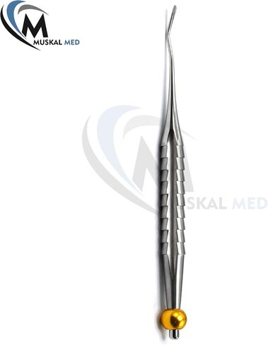 MuskalMed New Small Up Angled Spade Root Proximator PDL Dental Elevator Stainless Steel Polish Instruments ELV-012 in Saudi Arabia