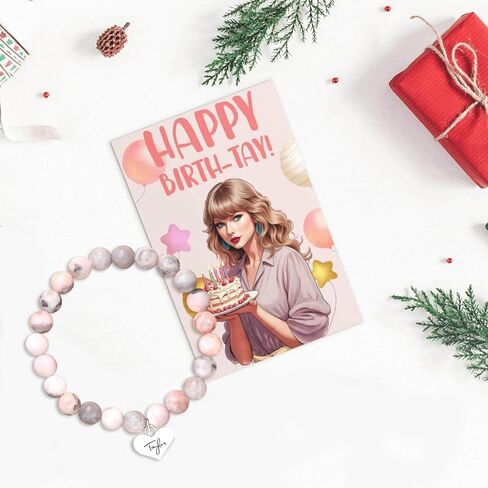 SOLINFOR TS Bracelets with Birthday Card and Keychain Merch Stuff Jewelry Gifts for Girls Women Fans in Kuwait