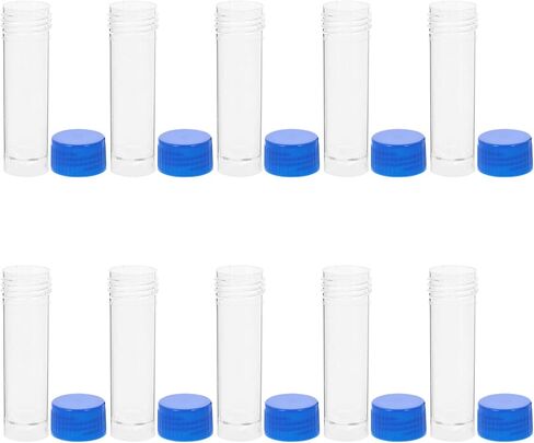 10PCS Specimen Cups 25-30ml Clear Cup with Screw On Lids – for Safe Pee, Stool, Sample for Testing in Saudi Arabia