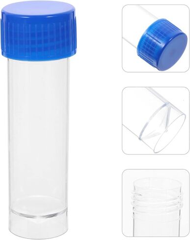 10PCS Specimen Cups 25-30ml Clear Cup with Screw On Lids – for Safe Pee, Stool, Sample for Testing in Saudi Arabia