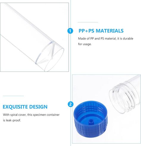 10PCS Specimen Cups 25-30ml Clear Cup with Screw On Lids – for Safe Pee, Stool, Sample for Testing in Saudi Arabia