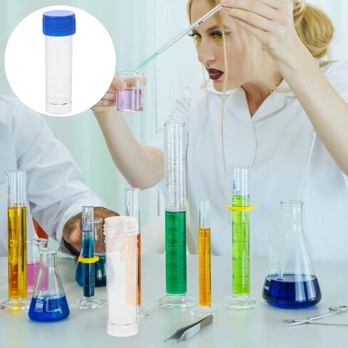 10PCS Specimen Cups 25-30ml Clear Cup with Screw On Lids – for Safe Pee, Stool, Sample for Testing in Saudi Arabia