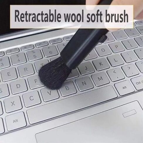 Laptop Keyboard Cleaning Brush,Nanxudyj Sliding Portable Notebook Keyboard Brush Used, for Computers, Mobile Phones,Cameras,car interiors,Home and Office Supplies etc. (2 Packs) in Saudi Arabia