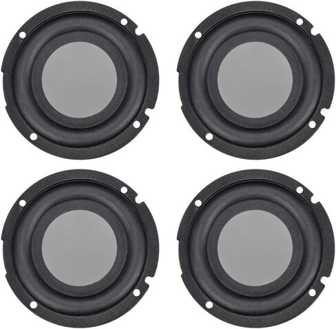 uxcell 4Pcs 2 Inches 57mm Bass Speaker Passive Radiator Auxiliary Rubber Vibration Plate Subwoofer DIY Repair in Saudi Arabia