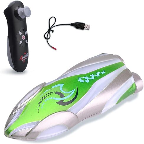 GoolRC Mini RC Boat with LED Lights, Remote Control Boat for Kids and Adults, 2.4GHz Stunt RC Racing Boats with 360° Flip for Bathtub, Pools and Lakes, Gift for 6+ Year Old Boys and Girls (Green) in Saudi Arabia