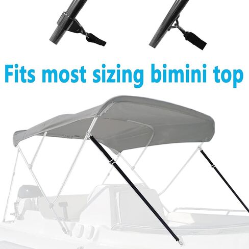 أشرطة علوية للقارب بيميني قابلة للتعديل، خطافان 24 بوصة ~ 60 بوصة أشرطة حزام المظلات البحرية، مع خطافات المفاجئة شديدة التحمل من الفولاذ المقاوم للصدأ، حزام نايلون ممتاز لمظلة القارب، ملحقات أجهزة مظلات القارب، حزمة من 2 in Kuwait