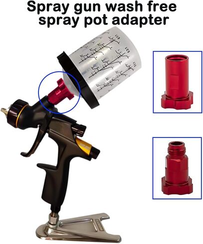 Osilly Car Spray Gun Cup Adapter, Master Elite Paint System MPS Automotive Female Adapter with 16mm 1.5mm Thread, Fit PRO-33, PRO-44, PRO-88 HVLP Spray Gun Models, Universal for SUV Truck RV in Saudi Arabia