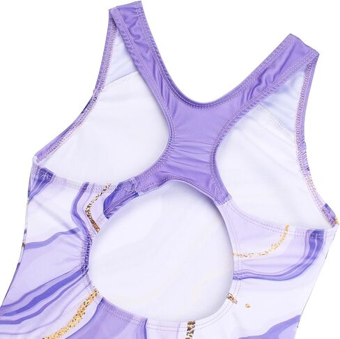 JESKIDS Girls One Piece Swimsuit Athletic Racerback Bathing Suit for Swimming 4-13 Years in Kuwait