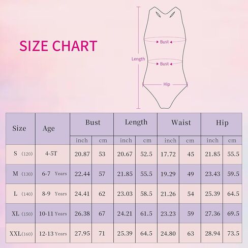 JESKIDS Girls One Piece Swimsuit Athletic Racerback Bathing Suit for Swimming 4-13 Years in Kuwait