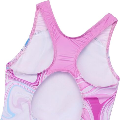 JESKIDS Girls One Piece Swimsuit Athletic Racerback Bathing Suit for Swimming 4-13 Years in Kuwait