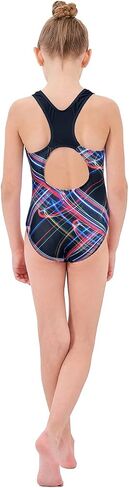 JESKIDS Girls One Piece Swimsuit Athletic Racerback Bathing Suit for Swimming 4-13 Years in Kuwait