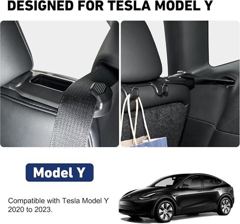 حامل دليل حزام الأمان DEDC متوافق مع حزام المقعد الخلفي Tesla Model Y المصمم للطراز Y 2020-2024 (عبوتان) in Kuwait