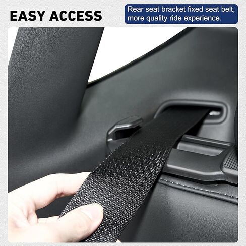 حامل دليل حزام الأمان DEDC متوافق مع حزام المقعد الخلفي Tesla Model Y المصمم للطراز Y 2020-2024 (عبوتان) in Kuwait