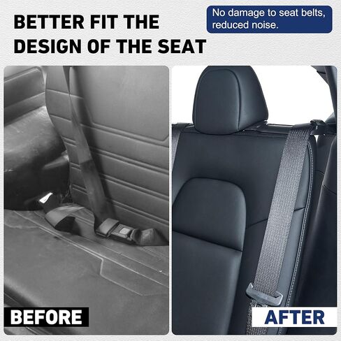 حامل دليل حزام الأمان DEDC متوافق مع حزام المقعد الخلفي Tesla Model Y المصمم للطراز Y 2020-2024 (عبوتان) in Kuwait