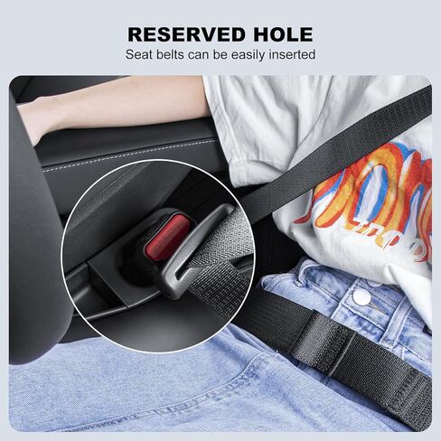 ALEVILB Seat Side Gap Filler with Organizer Multifunctional TPE Car Seat Organizer Storage Box for 2017-2024 Tesla Model 3 & Y Accessories(Black) in Kuwait