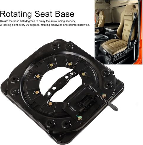 Acouto Swivel Car Seat Base Heavy Duty Seat Swivel Base Steel Plate 360 Degree Rotatable 130kg Load Rotating Car Seat for RV Camper Boat Bus in Saudi Arabia