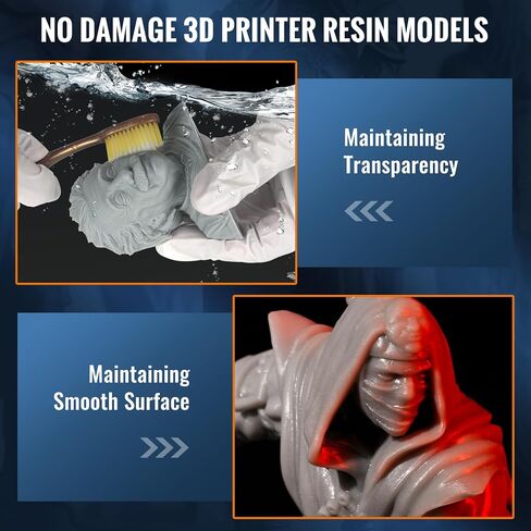TECBEARS 3D Resin Cleaner, 3D Printer Resin Detergent, Non-Toxic Reusable Resin Cleaner, Compatible with 3D Printer Resin, UV Resin, 2KG 2Pack, 4KG in Total in Saudi Arabia