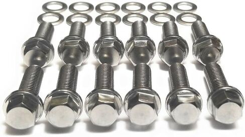 الفولاذ المقاوم للصدأ 6pt عرافة شفة رأس الترباس 12 قطعة عدة 3/8 "-16 × 1" in Kuwait