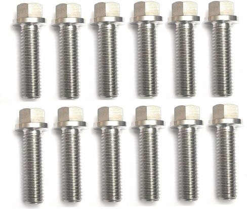 الفولاذ المقاوم للصدأ 6pt عرافة شفة رأس الترباس 12 قطعة عدة 3/8 "-16 × 1" in Kuwait