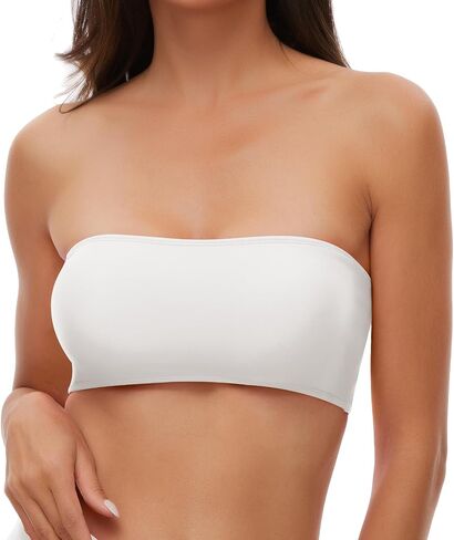 Annbon Women Bandeau Swimsuit Top Tube Top Bikini Strapless Bikini Top for Women in Kuwait