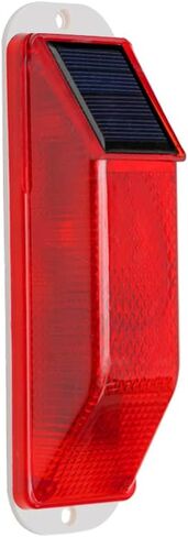 Solar Warning Light Sensitive Strobe Flash Warning LED Caution Lamp Flashing Barricade Safety Sign Road Construction Signs Flash Traffic Lights Flicker Beacon Lamps (Red) in Saudi Arabia