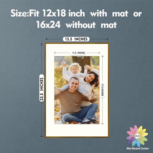 Mat Board Center, 13X19 Aluminum Picture Frames Set of 3 - Wall Display - for Art, Prints, Photos, Prints And More (Bronze, 13X19) in Kuwait
