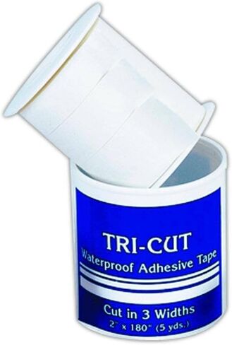 MAGID MP611-01 Medi-First Tri-Cut Adhesive Tape, 2' x 4.3 yd, White, 3/8' 5/8' 1' in Saudi Arabia