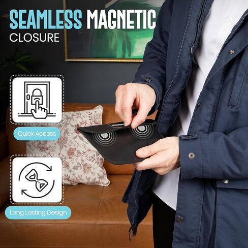 Strategic Gear Faraday Bags: Dual-Layer Protection for Phones & Key Fobs | Magnetic Closure, PU Leather | Anti-Theft Signal Blocking | Ideal for Military Settings | Organized Storage 9x5x0.50 Inches in Saudi Arabia