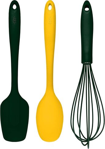 مجموعة أدوات المطبخ المكونة من 3 قطع من الدوري الوطني لكرة القدم الأمريكية - أواني سيليكون مقاومة للحرارة وغير لاصقة للخبز والطهي والمزج - هدية مثالية لمحبي الرياضة المخلصين in Kuwait