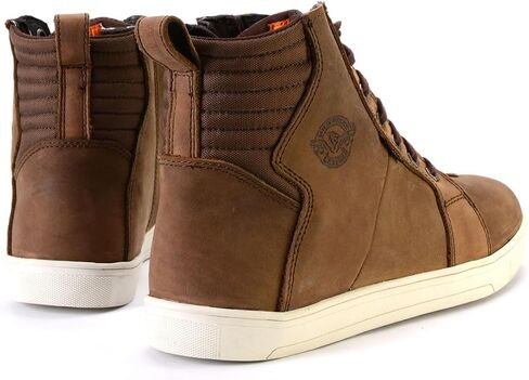 Milwaukee Leather MBM9113 Men's Brown Wateproof Leather Motorcycle Reinforced Casual Riding Shoes w/Ankle Support in Saudi Arabia