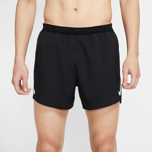 Nike Men's AEROSWIFT 4" Running Short Medium Black in Saudi Arabia