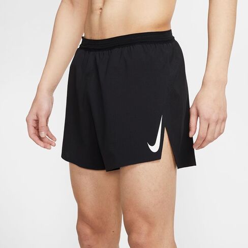 Nike Men's AEROSWIFT 4" Running Short Medium Black in Saudi Arabia