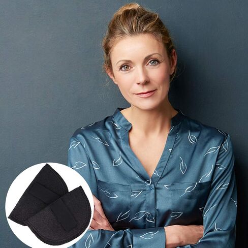 1 Pair Shoulder Pads Covered Set-in Shoulder Pads Sewing Foam Pads for Woman Man Blazer T-Shirt Suit Clothes in Saudi Arabia