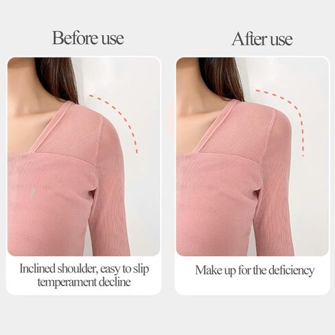 1 Pair Shoulder Pads Covered Set-in Shoulder Pads Sewing Foam Pads for Woman Man Blazer T-Shirt Suit Clothes in Saudi Arabia