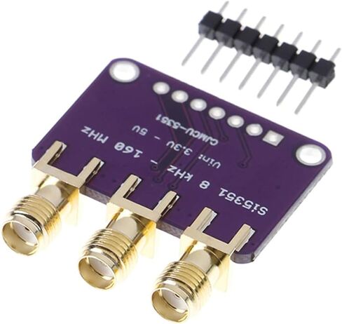 Si5351A I2C 25MHZ I2C high-Frequency Signal Square Wave Frequency Generator Signal Generator, 8KHz to 160MHz 3-5 VDC for Arduino in Kuwait