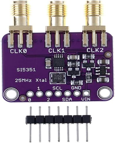 Si5351A I2C 25MHZ I2C high-Frequency Signal Square Wave Frequency Generator Signal Generator, 8KHz to 160MHz 3-5 VDC for Arduino in Kuwait