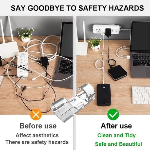 40 قطعة من مشابك الكابلات اللاصقة، مشابك كابلات ذات لاصق ذاتي قوي، حوامل أسلاك مطورة للجدار، منظم سلك قوي للسيارة، الكمبيوتر الشخصي، التلفزيون، تحت المكتب، ضوء عيد الميلاد داخلي/خارجي، (شفاف، M) in Kuwait