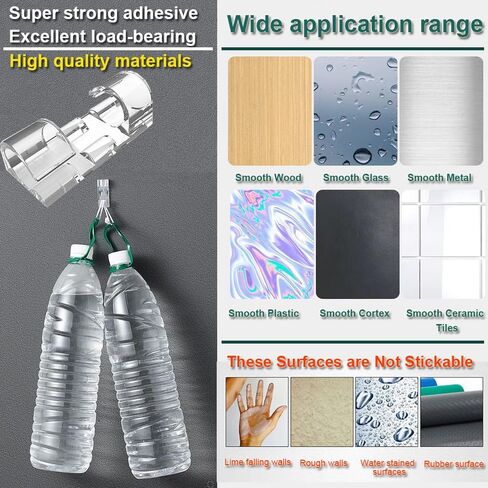 40 قطعة من مشابك الكابلات اللاصقة، مشابك كابلات ذات لاصق ذاتي قوي، حوامل أسلاك مطورة للجدار، منظم سلك قوي للسيارة، الكمبيوتر الشخصي، التلفزيون، تحت المكتب، ضوء عيد الميلاد داخلي/خارجي، (شفاف، M) in Kuwait