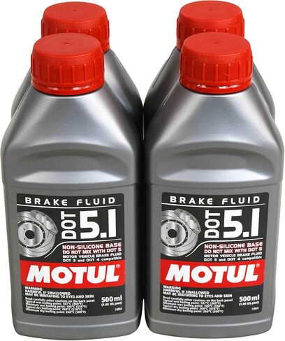 Motul (4 Pack) 100950 100% Synthetic Brake Dot 5.1 Brake Fluid 1/2 Liter or 500 ml in Saudi Arabia