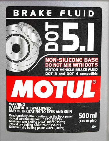 Motul (4 Pack) 100950 100% Synthetic Brake Dot 5.1 Brake Fluid 1/2 Liter or 500 ml in Saudi Arabia