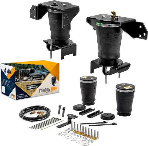 طقم تعليق كيس الهواء TORQUE لـ 2009-2014 Ford F150 2WD 4WD F-150 حقيبة مساعد خلفي سحب زنبركي 5000 رطل (يستبدل Firestone Ride Rite 2525) (TR2525) سنة المجموعة الكاملة: 2009-2014 in Kuwait