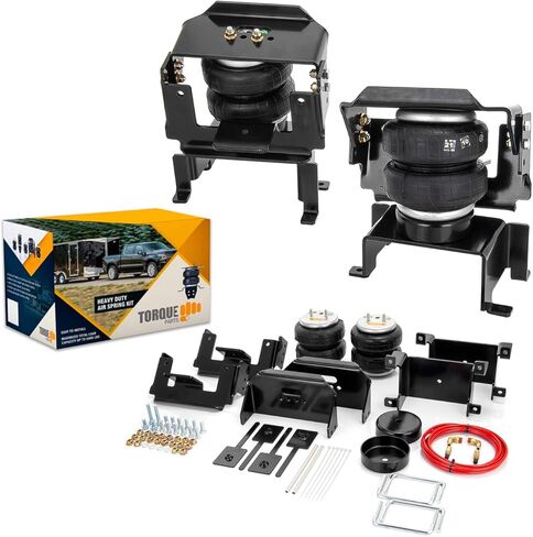 طقم تعليق كيس الهواء TORQUE لـ 2009-2014 Ford F150 2WD 4WD F-150 حقيبة مساعد خلفي سحب زنبركي 5000 رطل (يستبدل Firestone Ride Rite 2525) (TR2525) سنة المجموعة الكاملة: 2009-2014 in Kuwait