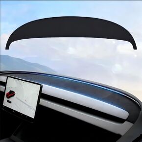 for Tesla Model Y Juniper Dashboard Cover Sunshield Suede Dash Mat Model Y Juniper Accessories Anti-Glare and Sun Protection Dashboard Pad for New Model Y Juniper 2025 2026 (Black) in Saudi Arabia