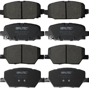 SIPAUTEC-Front & Rear Carbon Fiber Ceramic Brake Pads Compatible with Jeep Compass 2022 2021 2020 2019 2018 | OEM Fitment | Low Noise | Dust Free | 8 Brake Pads in Kuwait