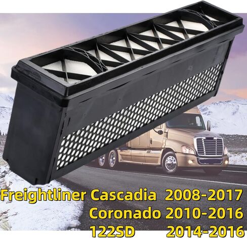 High Flow Engine Air Filter with P609422 Air Filter with Activated Carbon Compatible with Freightliner Cascadia 2008-2017,122SD 2014-2016,Coronado 2010-2016 Replaces AF27879 P609422 in Saudi Arabia