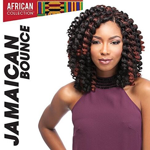 4 Packs Deal!!! JAMAICAN BOUNCE 26" (1 Jet Black) - Sensationnel African Collection Crochet Braid in Kuwait